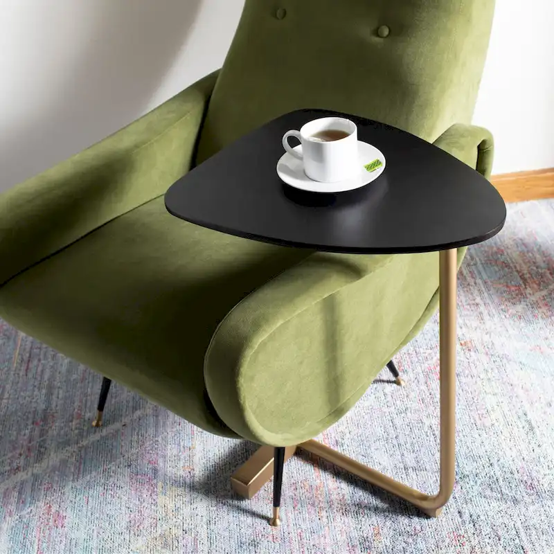 C-Table-Black / Gold - 19 x 15 x 25 - 19Wx15Dx25H