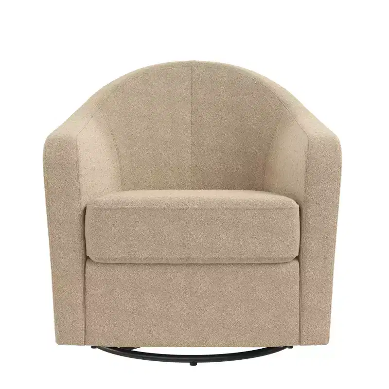 DHP Gentle Swivel Curved Accent Chair
