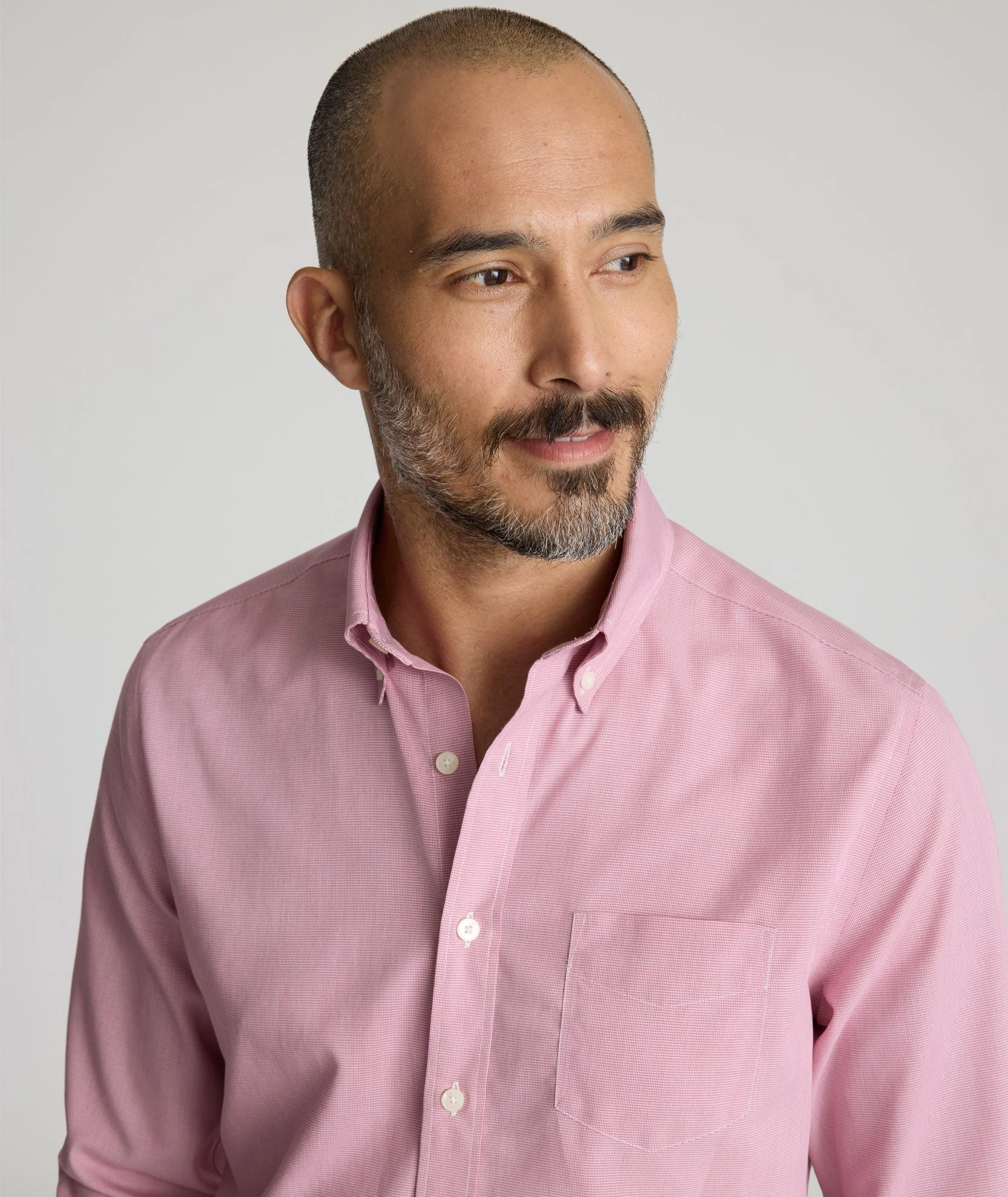 Red-White Microgingham Cotton Shirt
