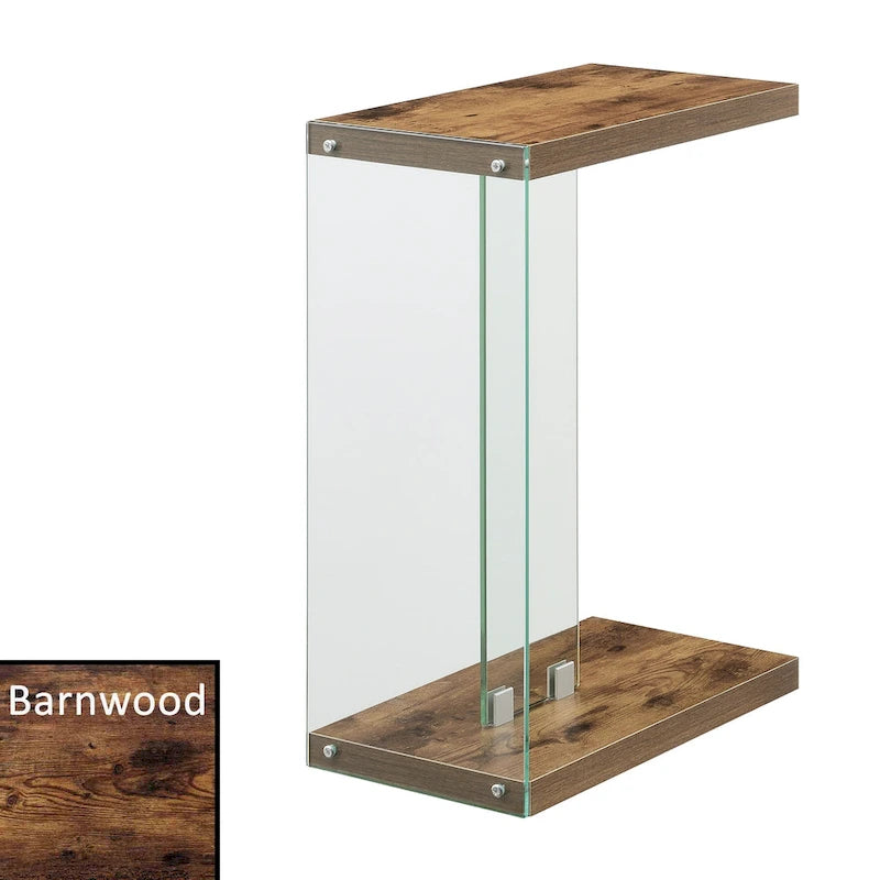 Glass C End Table