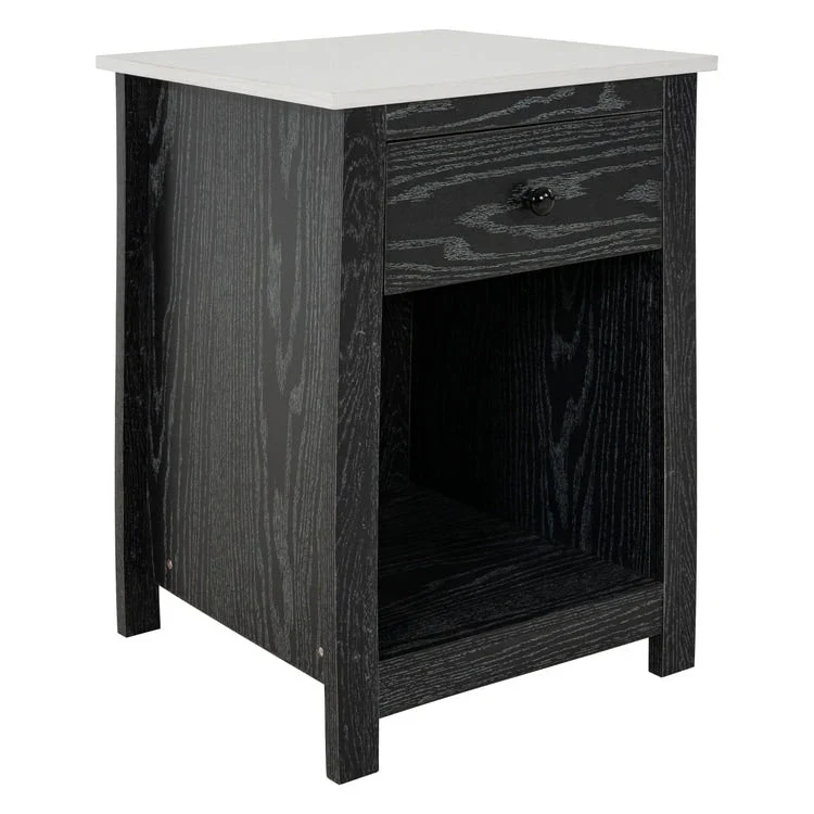 End Table with Drawer and Lower Shelf