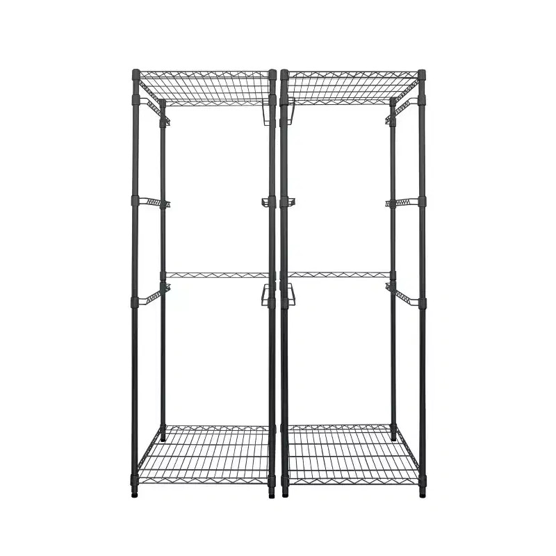 27 Gallon Storage Bin Rack – 2 Pack, Freestanding Garage & Basement Organizer