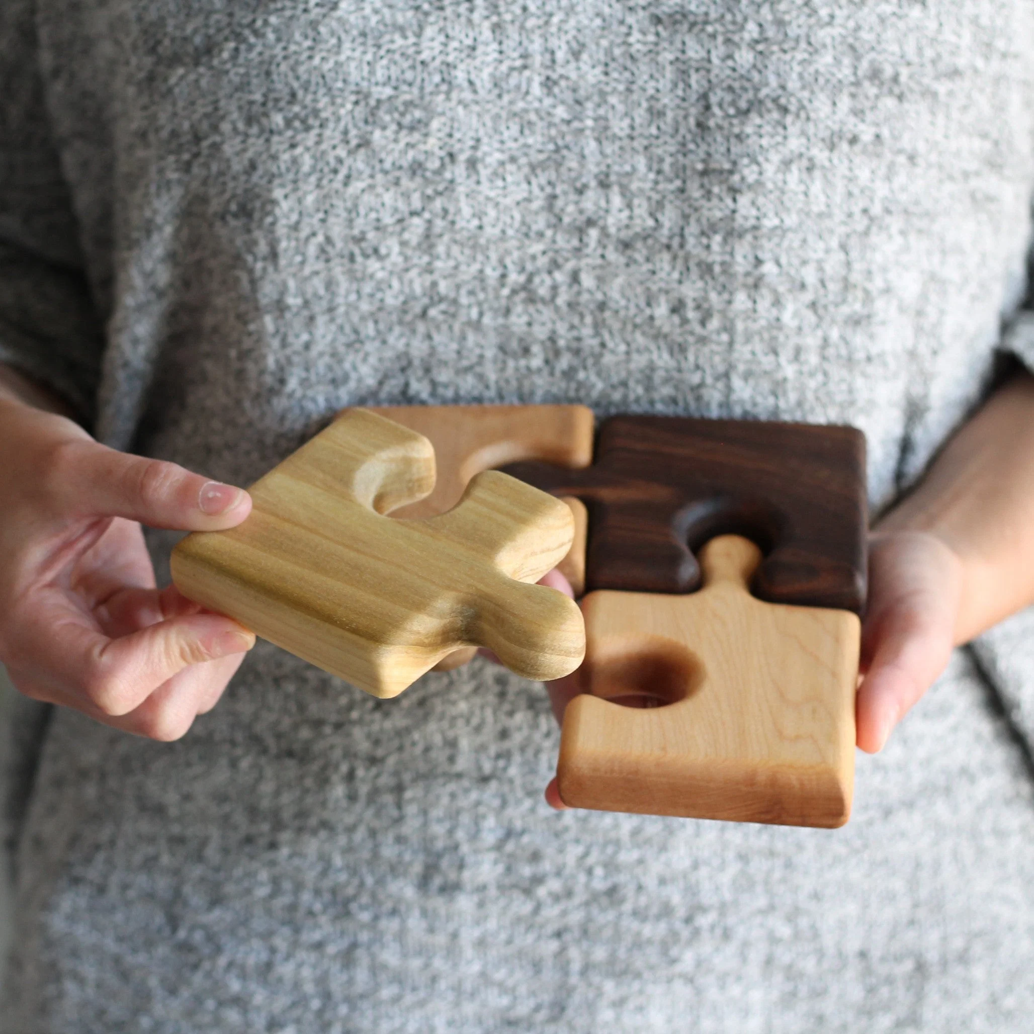 Handmade Wooden Puzzle Trivet
