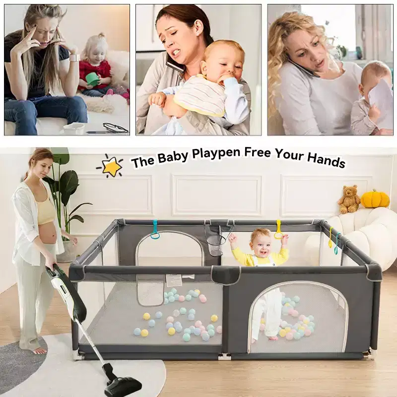 4-Panel Baby Playpen 71