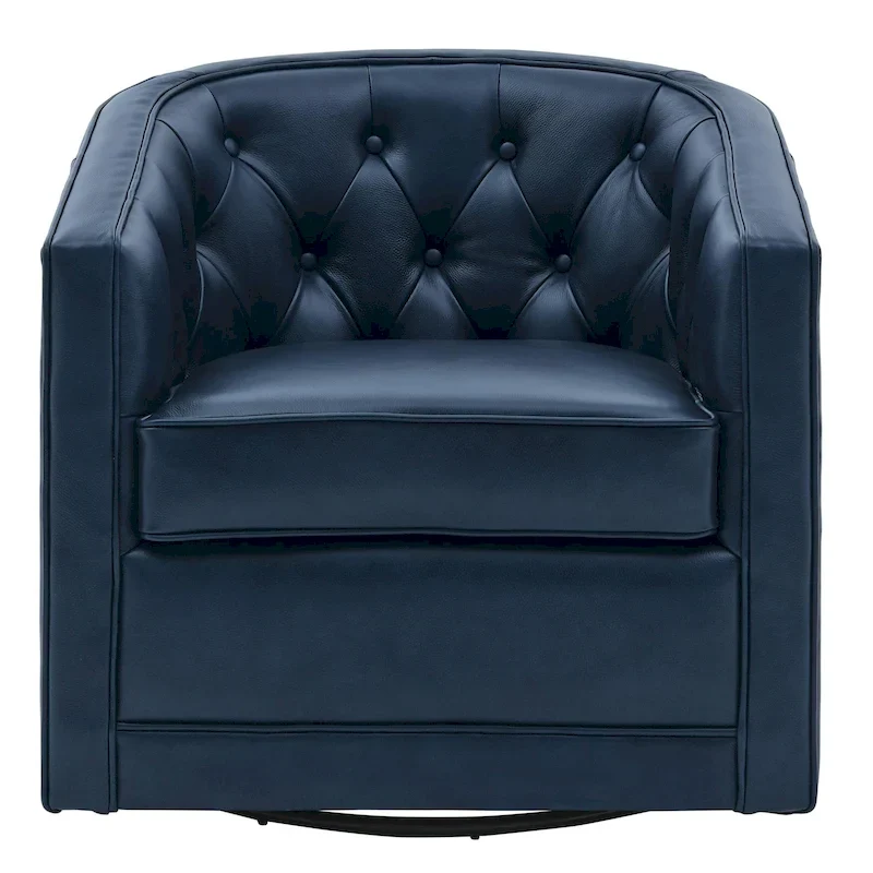 Walsh Top Grain Leather Swivel Chair