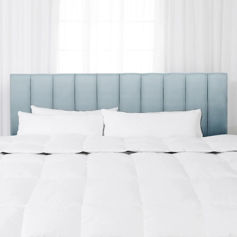 CorLiving King Size Helena Velvet Tufted Headboard