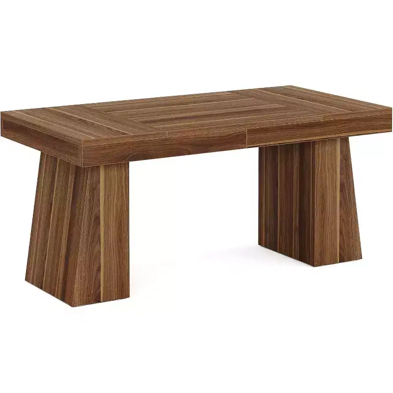 Lantine 55 Inches Home Office Executive Desk with Double Trapezoid Base
