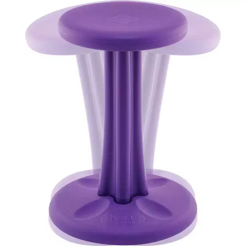 18.7" PreTeen Wobble Chair Purple - Kore: Active Sitting Stool, Fixed Height, Plastic Frame, Ages 10+