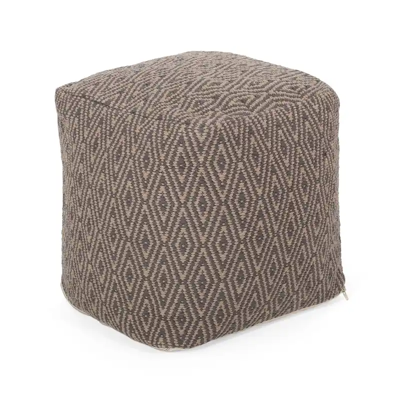 Cotton Cube Pouf Ottoman 16