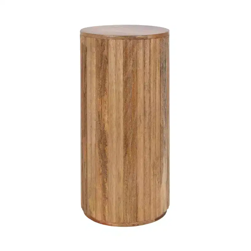 Kate and Laurel Reid Wood Drink Table, 10x10x22, Natural