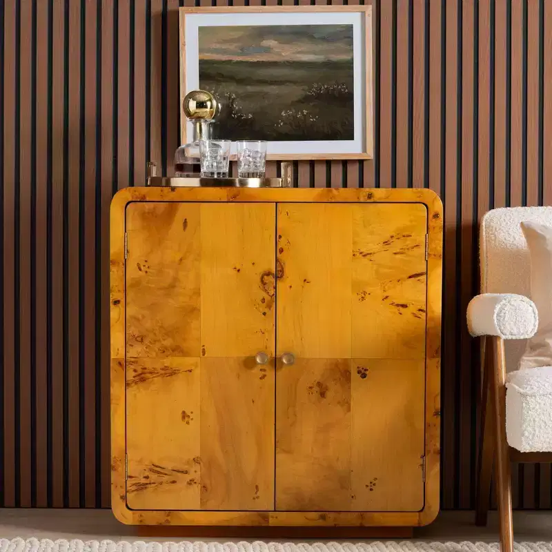 Wood Storage Cabinet Light