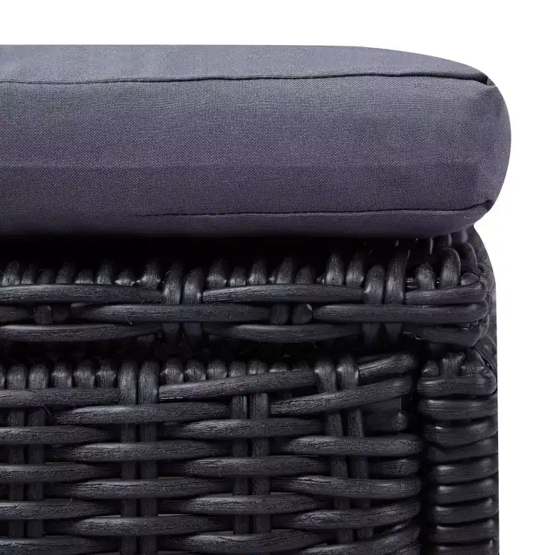 vidaXL Sunlounger and PE rattan Standard Foldable