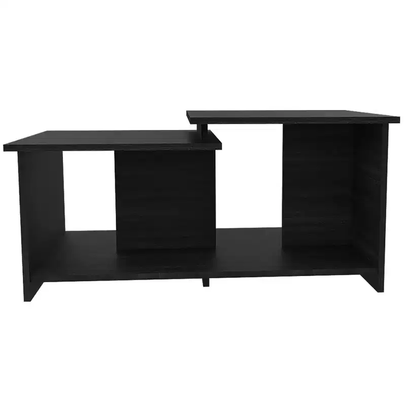 35 Black Wood Abstract Coffee Table
