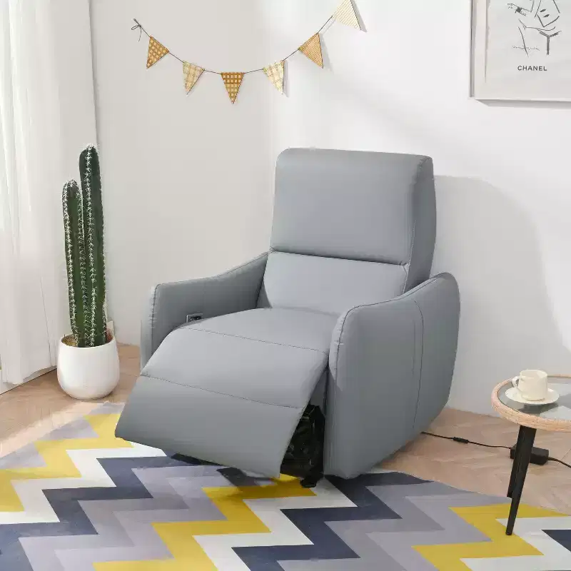 Okak Electric Power Recliner Chair Accent Chair Wall Hugger Recliner with USB Port Recliner Sofa Armchair for Living Room Bedroom