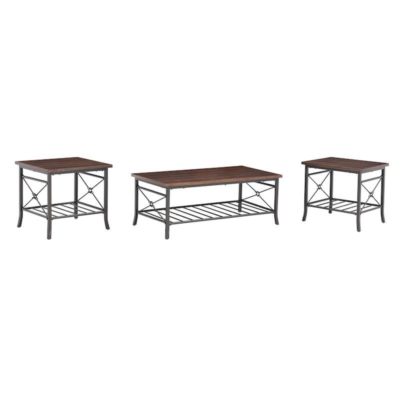 Bridgevine Home Harrison 3-Pack Coffee and Side Tables Set