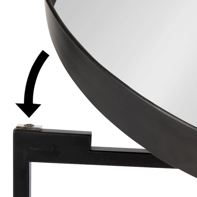 Kate and Laurel Celia Round Metal Side Table - 18.25x18.25x22
