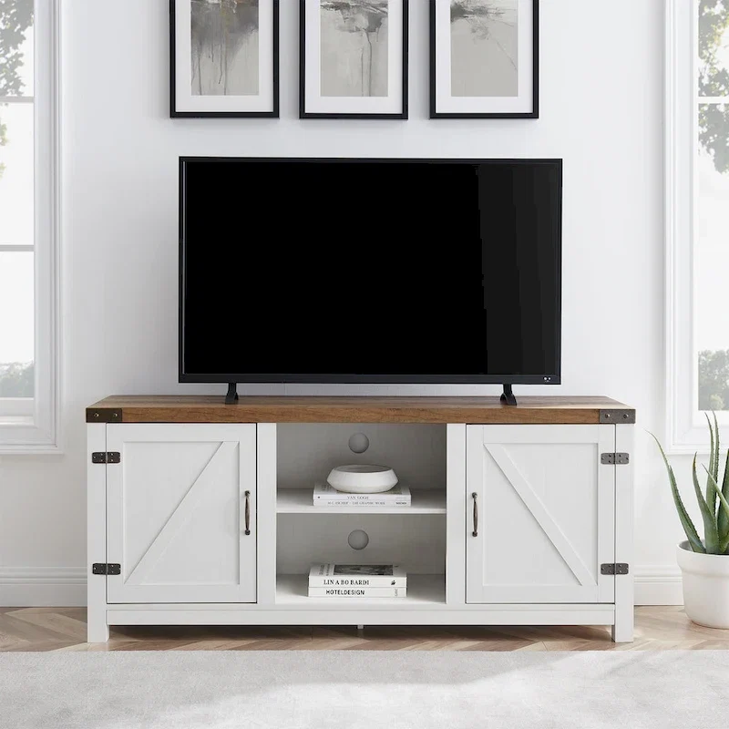 58-Inch Barn Door TV Stand