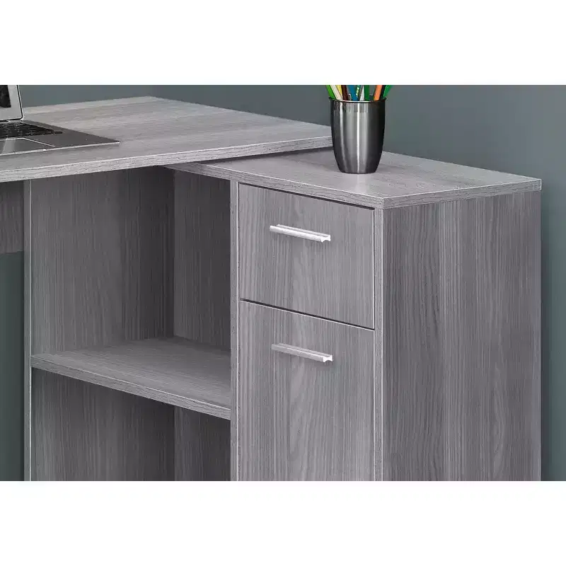 60 Computer Desk with Storage Cabinet