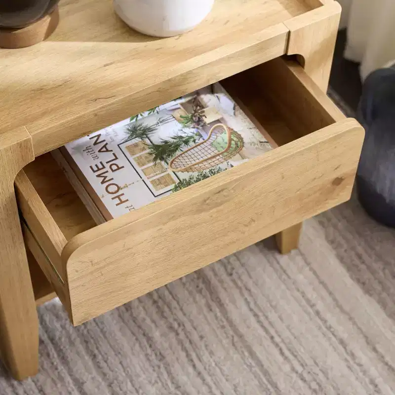 Equit 1 Drawer Nightstand - NST3105 - Oak - Safavieh