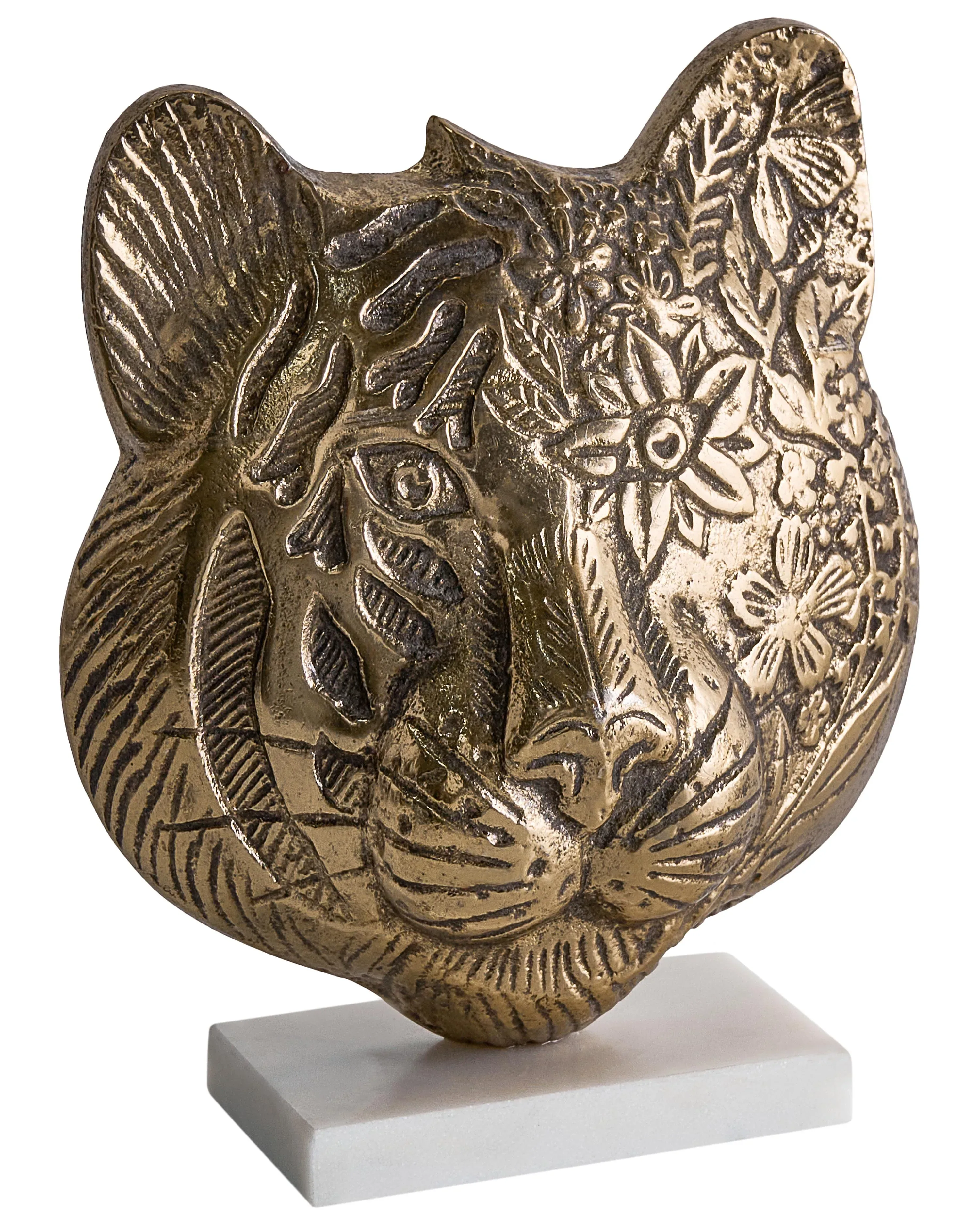 Accessorio decorativo Tigre Metallo Oro