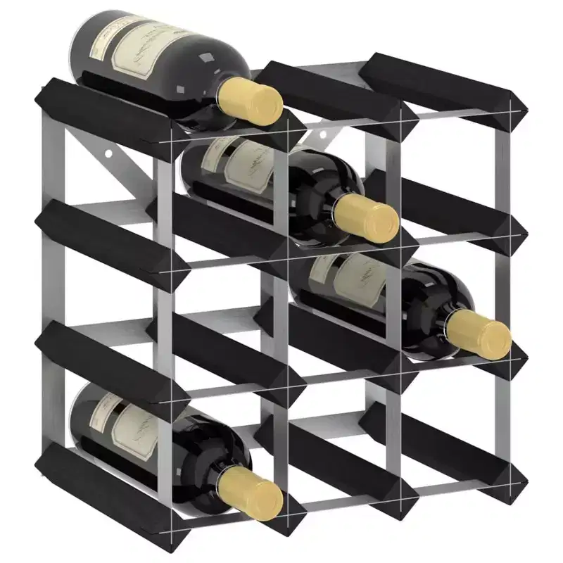 vidaXL Countertop Wine Rack Bottle Holder Wine Storage Organizer Solid Wood