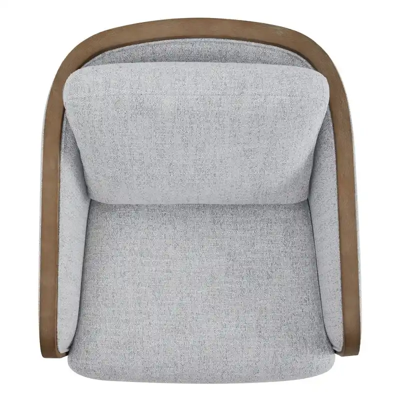Skyler Modern Upholstered Living Room Swivel Bucket Accent Chair
