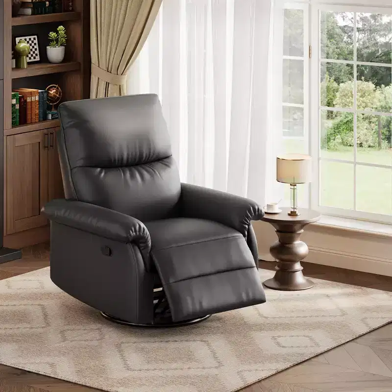 Swivel Rocker Recliner Chair, Deep Seat Rocker Glider, for Living Room, Bedroom