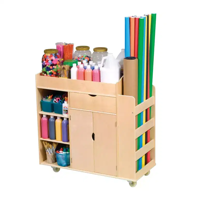 Guidecraft Kids' Art Activity Cart