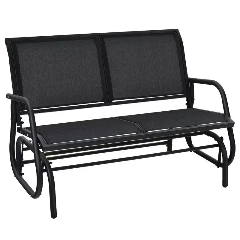 Costway Patio Swing Glider Bench Loveseat Rocking Chair Backyard Poolside