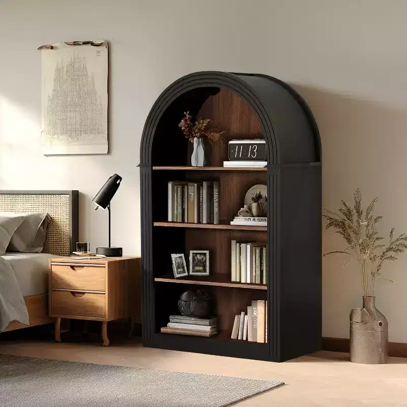 Vatros 4-Shelf Tall Bookshelf