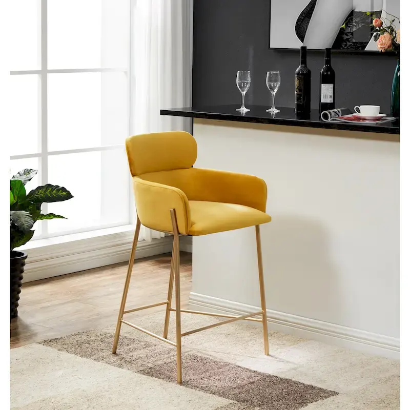 SAFAVIEH Couture Sejada 26-inch Counter Stool - 23 In. W x 21 In. D x 38 In. H - 23Wx21Dx38H