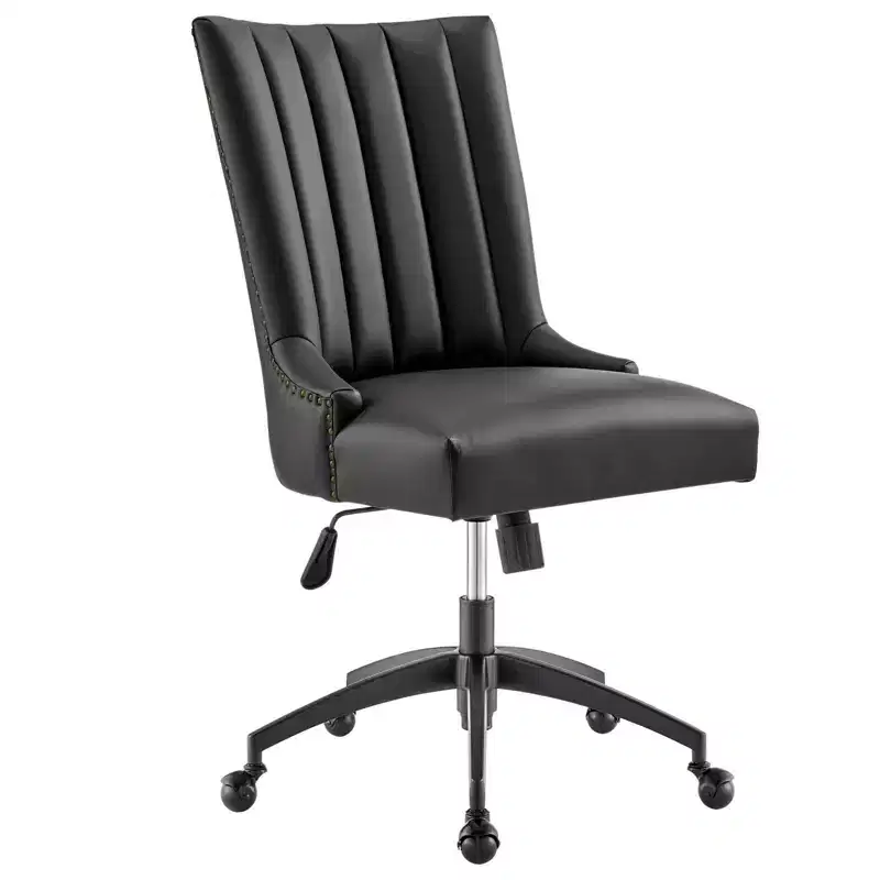 Empower Channel Tufted Vegan Leather Office Chair - Modway
