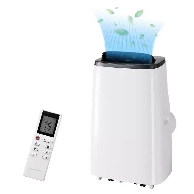 GustoWave Aire acondicionado porttil 14000 BTU, 3 en 1, para 500-700 pies, control remoto, pantalla LED y temporizador 24 horas