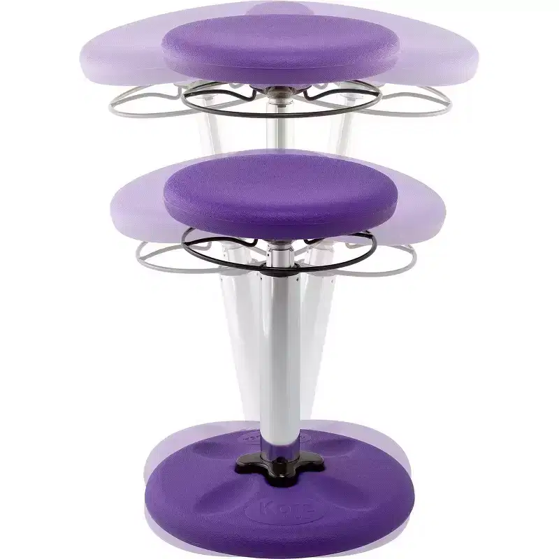16.5" to 24" Kids Adjustable Tall Wobble Chair Purple - Kore