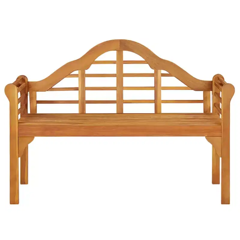 Garden Bench Brown Solid Acacia Wood Medium Ergonomic