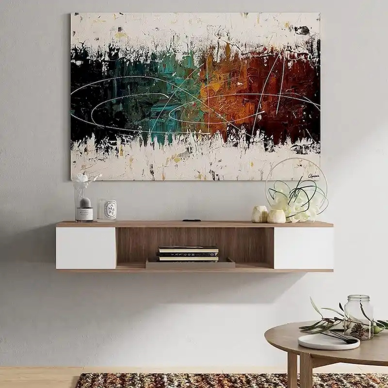 Floating TV Stand Entertainment Center Media Console TV Shelf - 39.4
