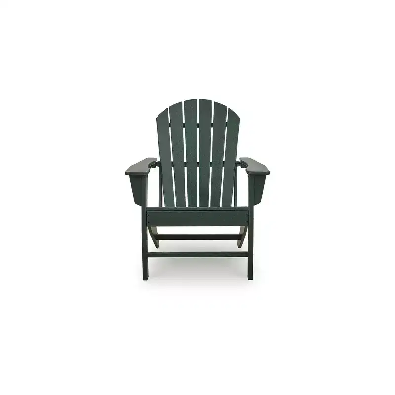 Signature Design by Ashley Karson City Adirondack Chair, Outdoor Patio Chair, Green MEGA-TUFF HDPE