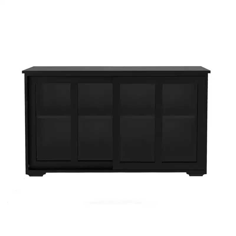 sumyeg Kitchen Storage Cabinet with Glass Door for Pantry or Dining Room