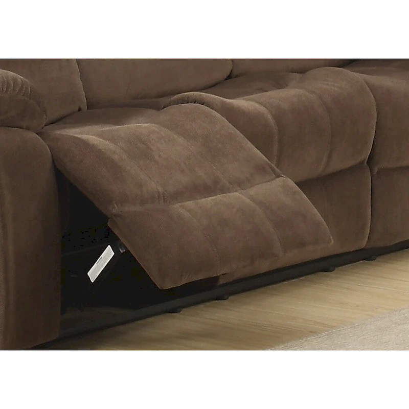Brown Living Room Reclining Sofa