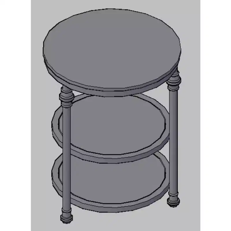 3-Tier Round Side Table, Living Room Accent Tables, Small Corner Table with Storage Shelves, Metal Legs, Industrial Night Stand for Bedroom, Brown