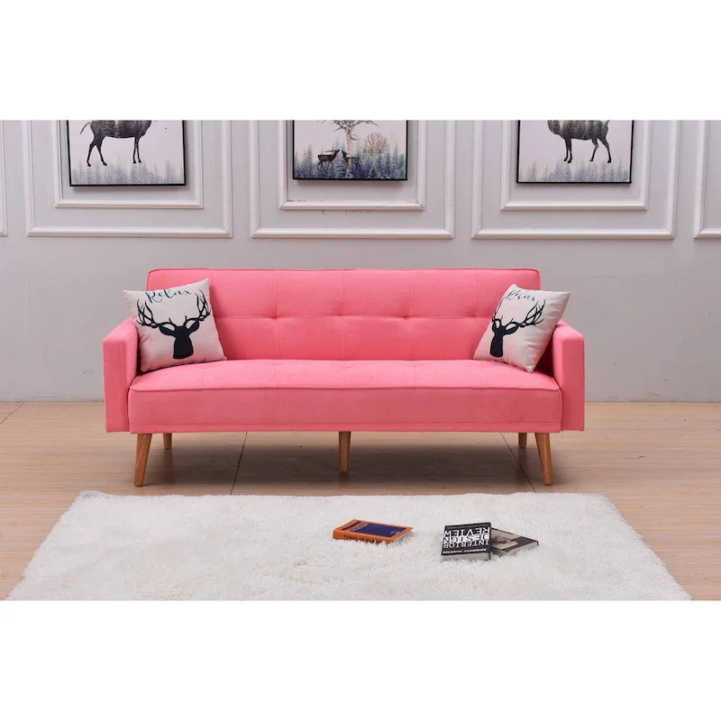 Velvet Wingback Push Back Recliner Chair