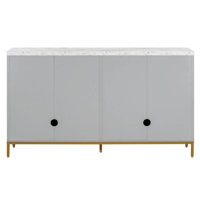 59 Sideboard Buffet Cabinet with Adjustable Shelf
