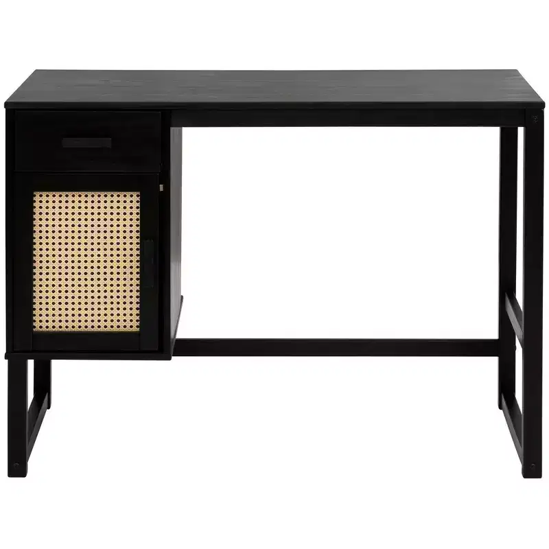 Desk with Closed Storage and Drawer