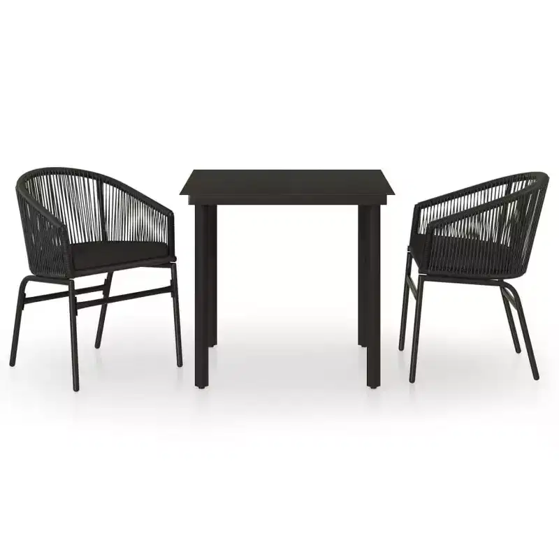 vidaXL Patio Dining Set Outdoor Dining Set Table and Chair Set for Garden