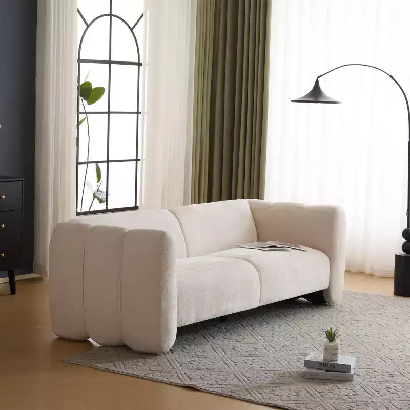 Christopher Knight Home Thodore Elegance 83 Wave-Shaped 3-Seater Sofa