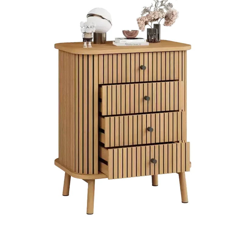 Rattan drawer cabinet