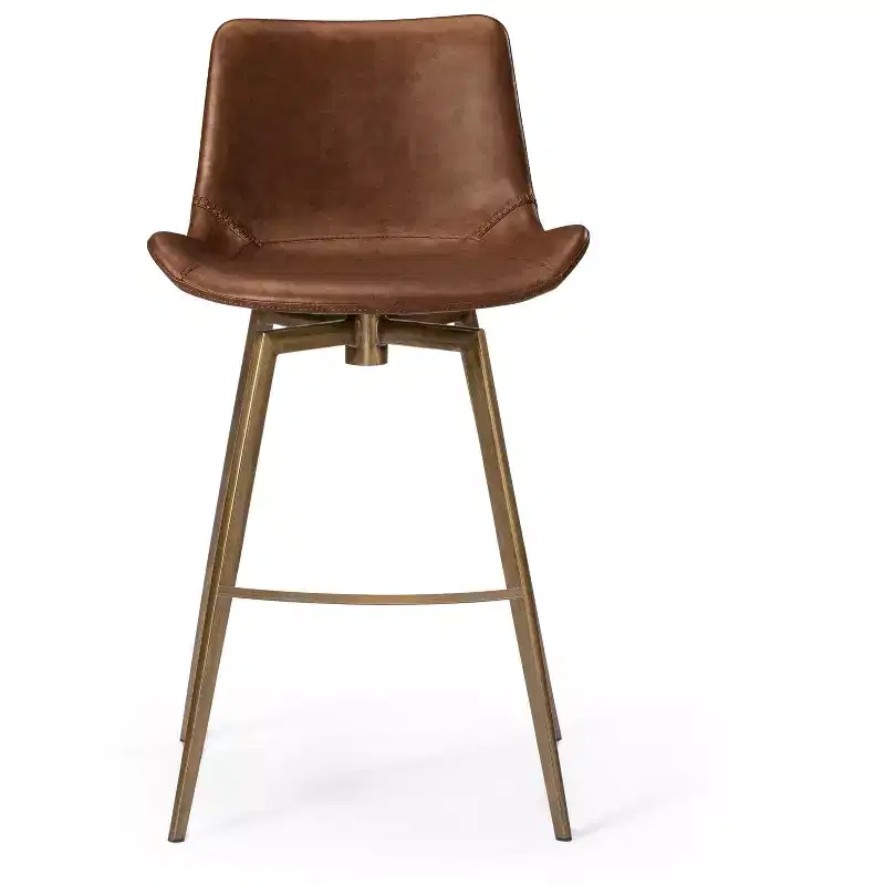 Maven Lane Victor Counter Stool with Faux Leather 26