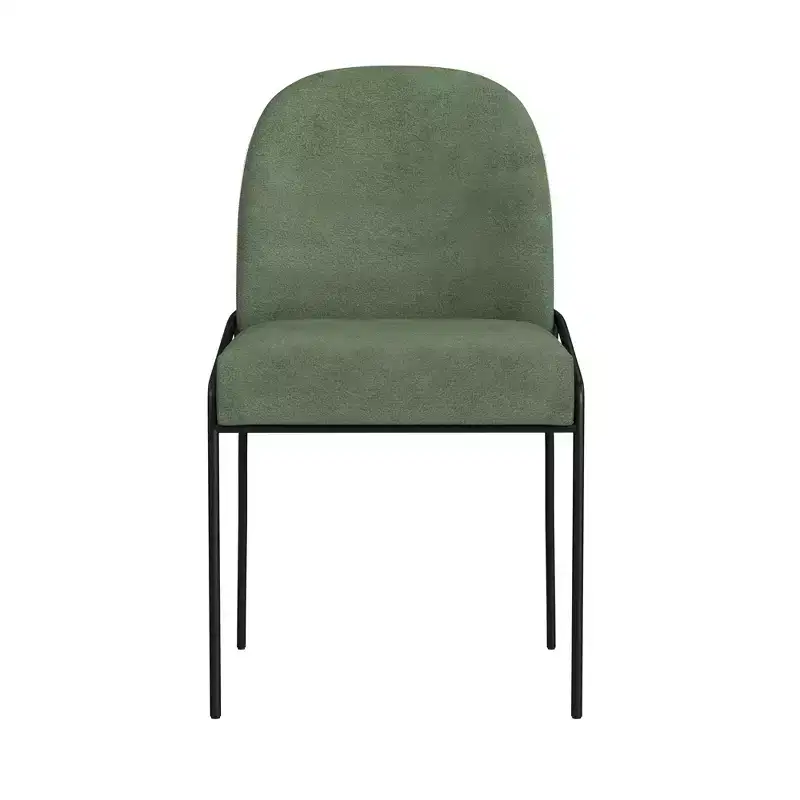 Modern Metal Dining Chair Velvet