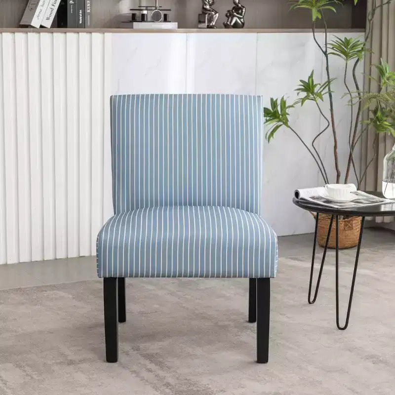 Upholstered Accent Chair, Blue