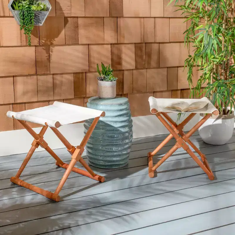 Breanne Stool Indoor/Outdoor (Set of 2) - PAT7053 - Safavieh